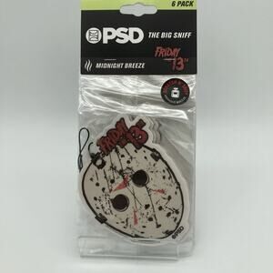 The Big Sniff FRIDAY THE 13TH Jason Hockey Mask Air Freshener 6 Pack Halloween